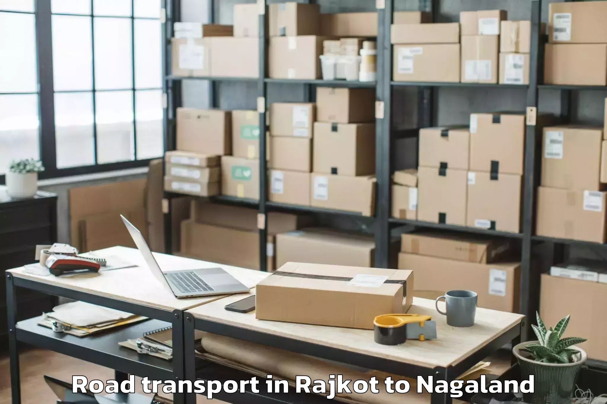 Top Rajkot to Tamlu Road Transport Available